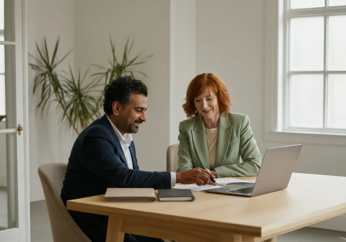 Equipa a rever relatórios comparativos